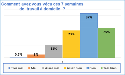 Comment avez-vous vécu le confinement et le travail à domicile